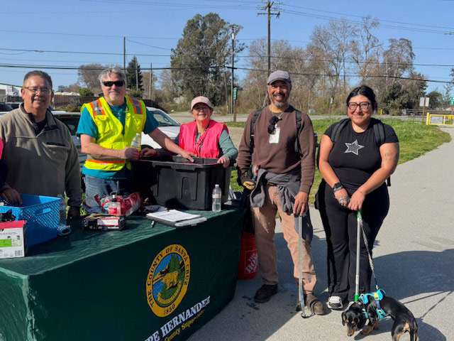 A group photo of the volunteers